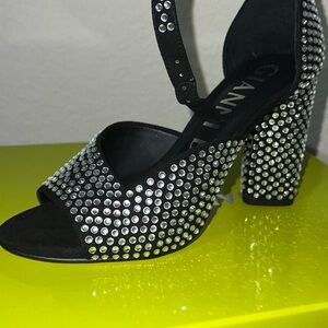 Gianni Bini Black Rhinestone Heels